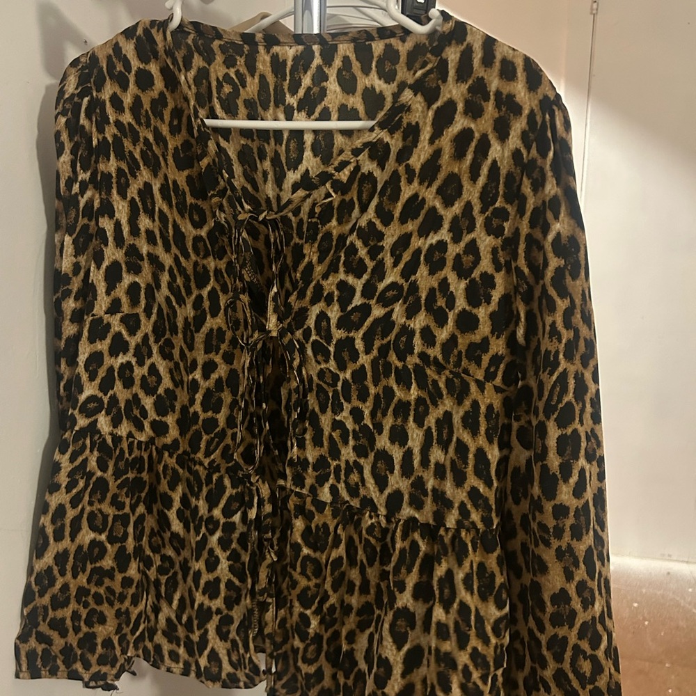 Leopard Print Women's Top